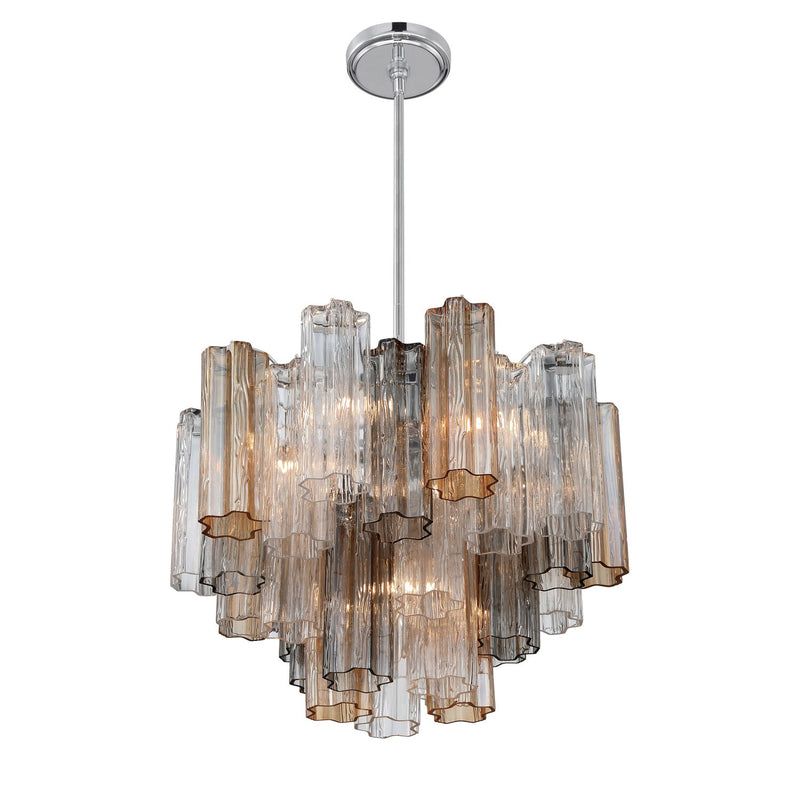 Addis 6 Light 19.75" Chandelier in Polished Chrome