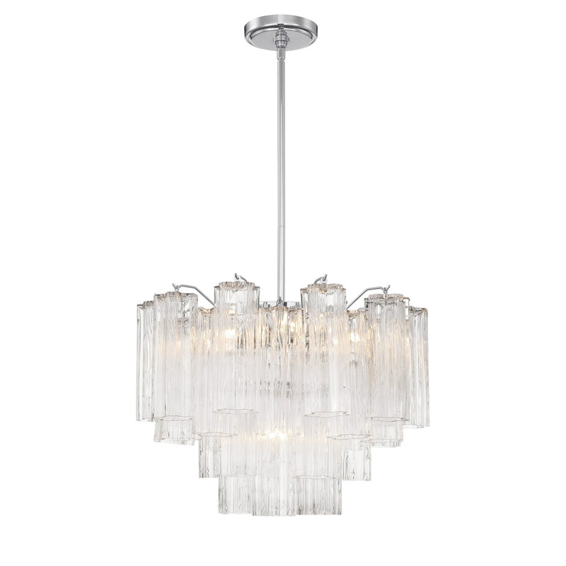 Addis 6 Light 19.75" Chandelier in Polished Chrome