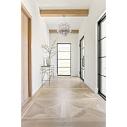 Addis 6 Light 19.75" Chandelier in Polished Chrome in a room setting