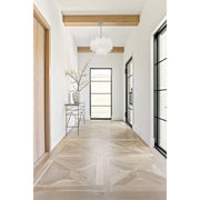 Addis 6 Light 19.75" Chandelier in Polished Chrome in a room setting