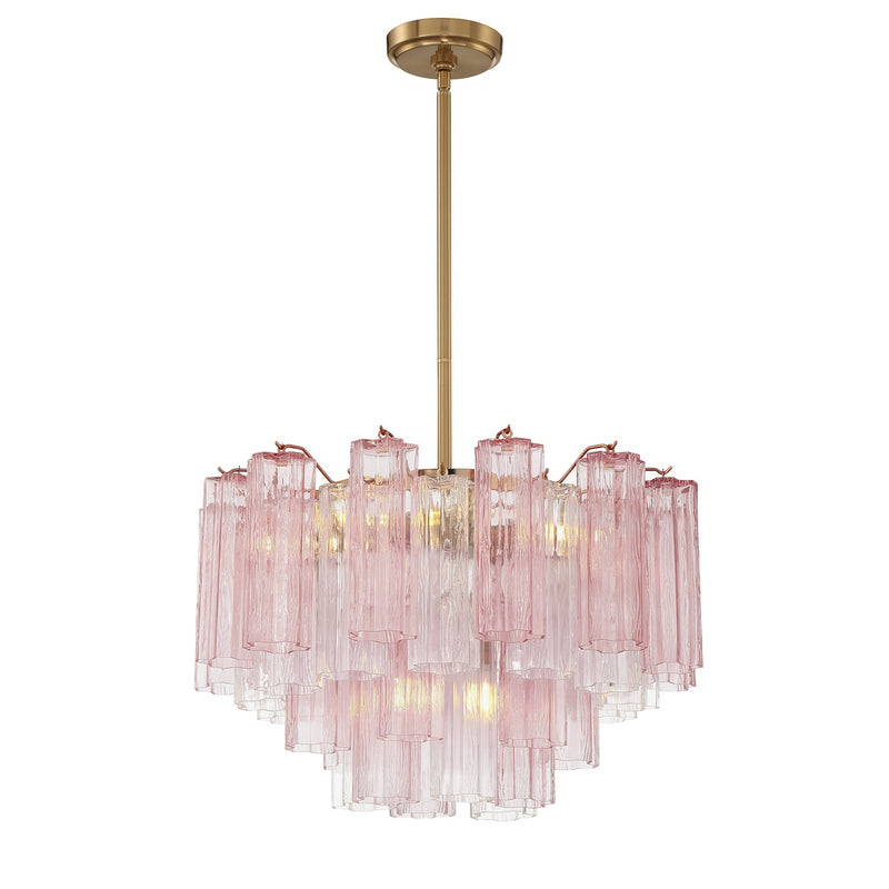 Addis 9 Light 22" Pendant in Aged Brass