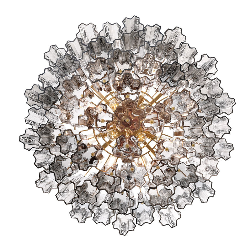 Addis 12 Light 26.75" Pendant in Aged Brass