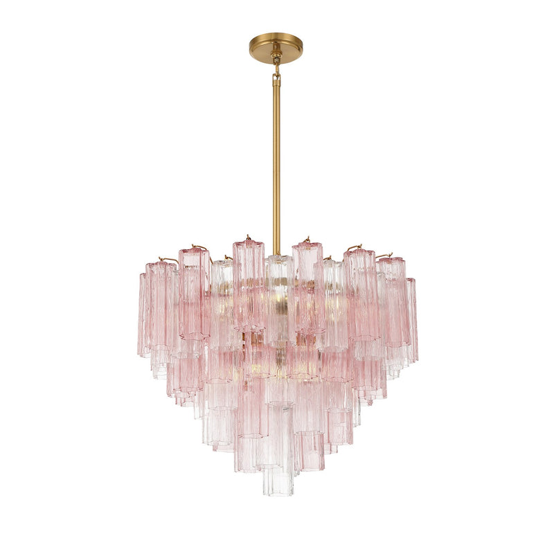 Addis 12 Light 26.75" Pendant in Aged Brass