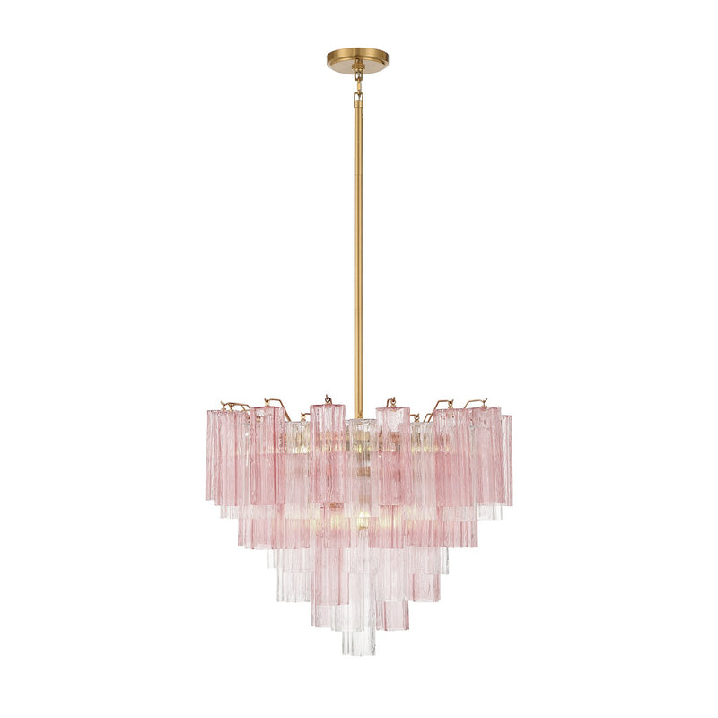 Addis 12 Light 26.75" Pendant in Aged Brass
