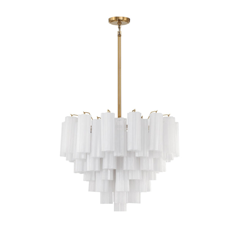 Addis 12 Light 26.75" Pendant in Aged Brass