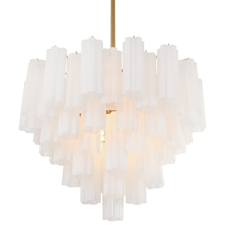 Addis 12 Light 26.75" Pendant in Aged Brass