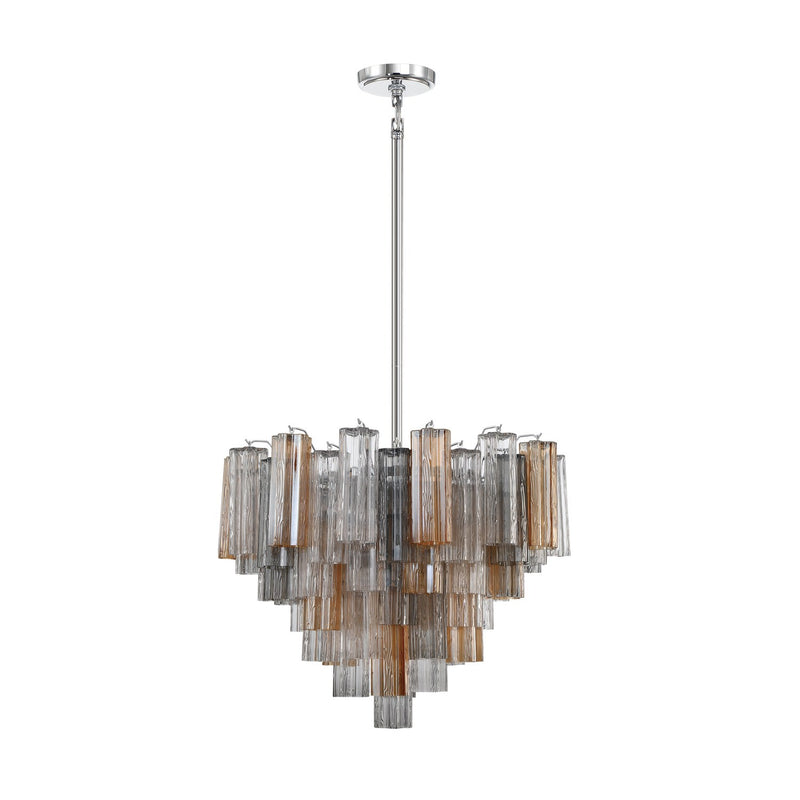 Addis 12 Light 26.75" Pendant in Polished Chrome