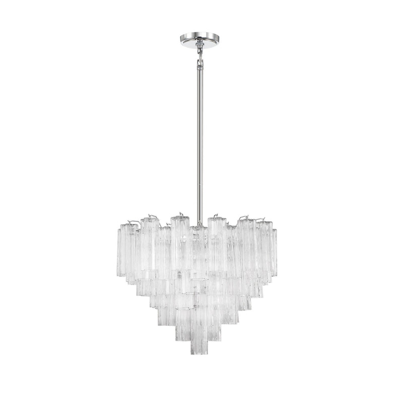 Addis 12 Light 26.75" Pendant in Polished Chrome