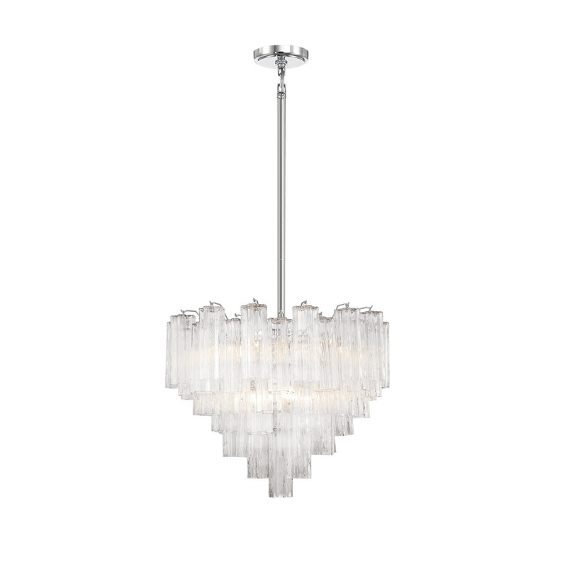 Addis 12 Light 26.75" Pendant in Polished Chrome