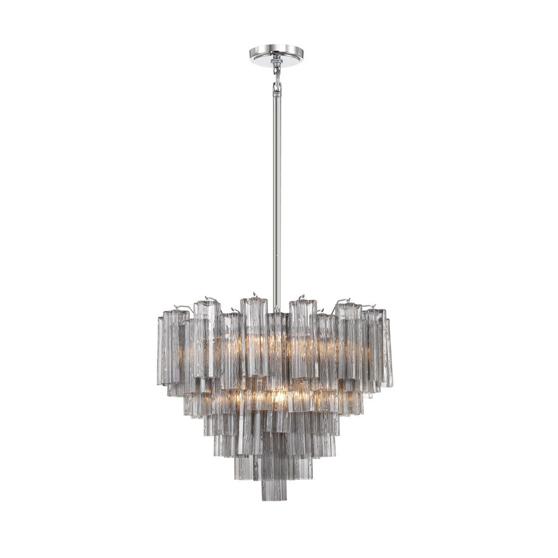 Addis 12 Light 26.75" Pendant in Polished Chrome