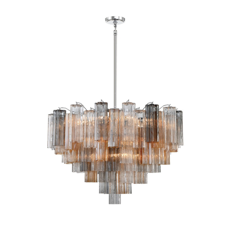 Addis 16 Light 32" Pendant in Polished Chrome