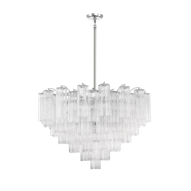 Addis 16 Light 32" Pendant in Polished Chrome