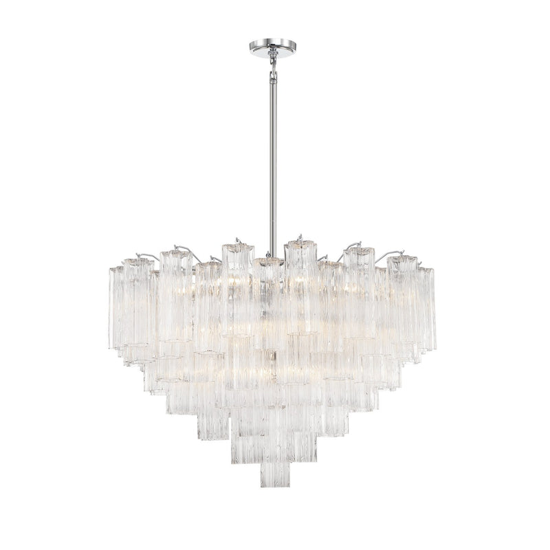 Addis 16 Light 32" Pendant in Polished Chrome