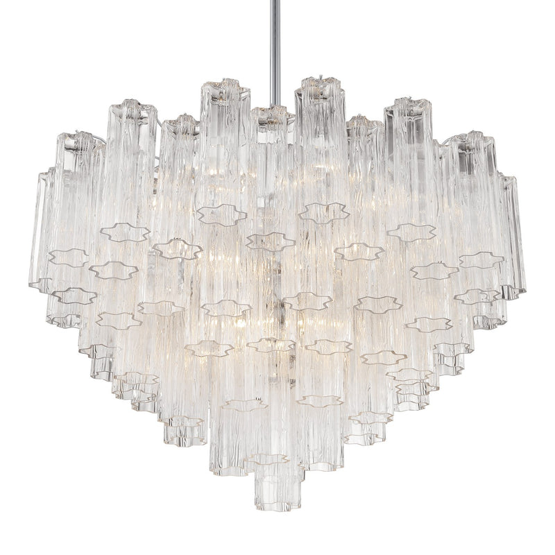 Addis 16 Light 32" Pendant in Polished Chrome
