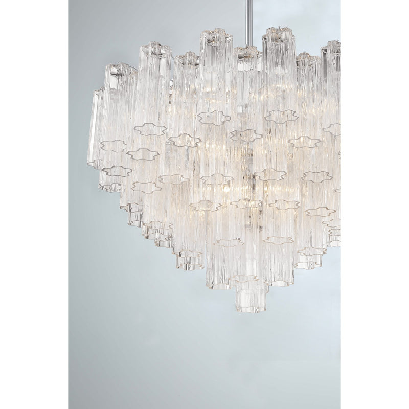 Addis 16 Light 32" Pendant in Polished Chrome