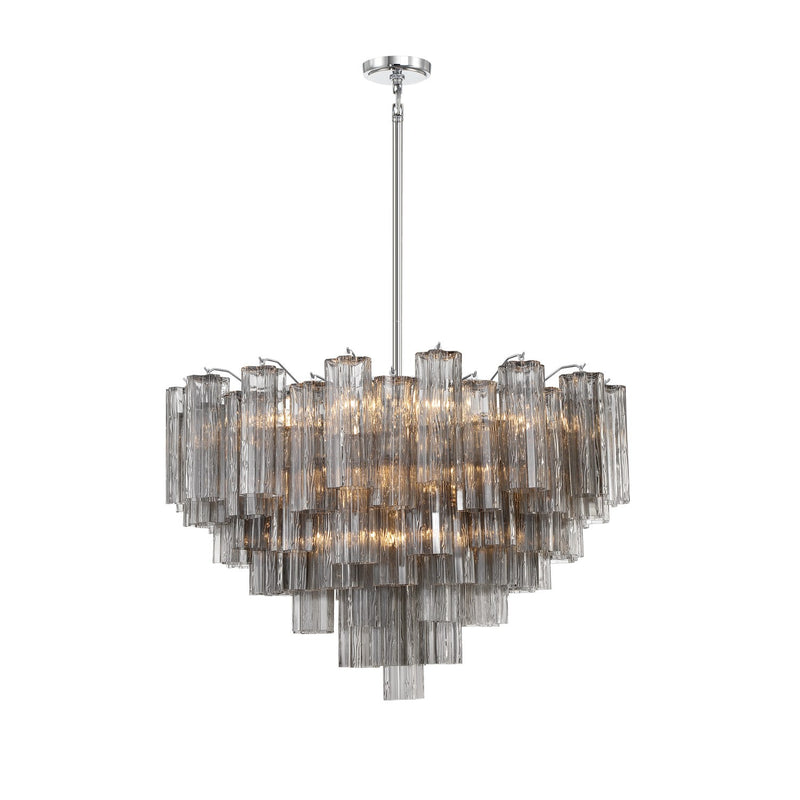 Addis 16 Light 32" Pendant in Polished Chrome