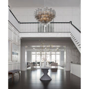 Addis 16 Light 32" Pendant in Polished Chrome in a room setting