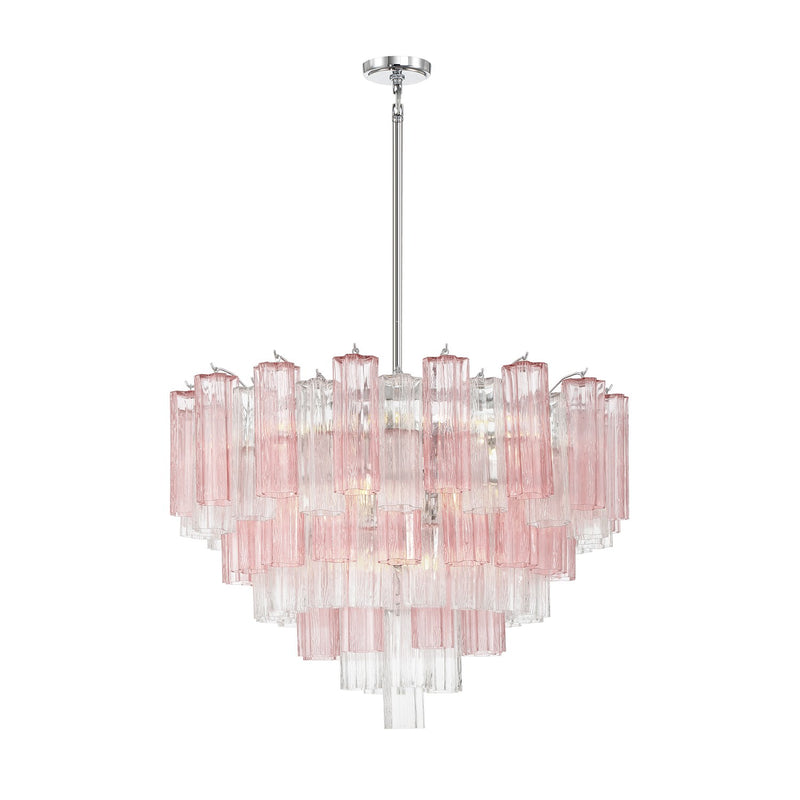 Addis 16 Light 32" Pendant in Polished Chrome