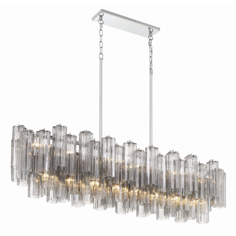 Addis 14 Light 51.75" Linear Pendant in Polished Chrome