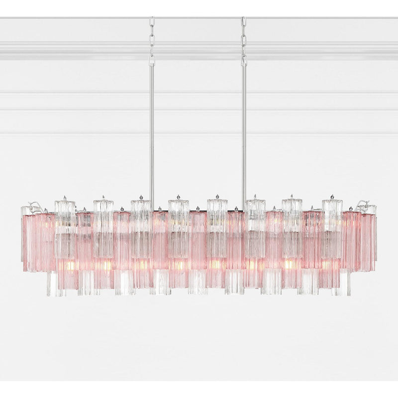 Addis 14 Light 51.75" Linear Pendant in Polished Chrome