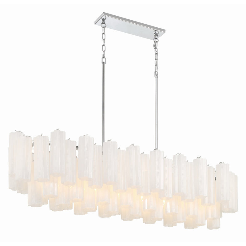 Addis 14 Light 51.75" Linear Pendant in Polished Chrome