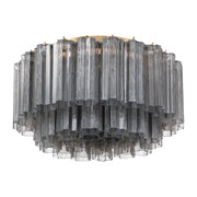 Addis 6 Light 22.25" Flush Mount in Aged Brass