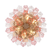 Addis 6 Light 22.25" Flush Mount in Aged Brass