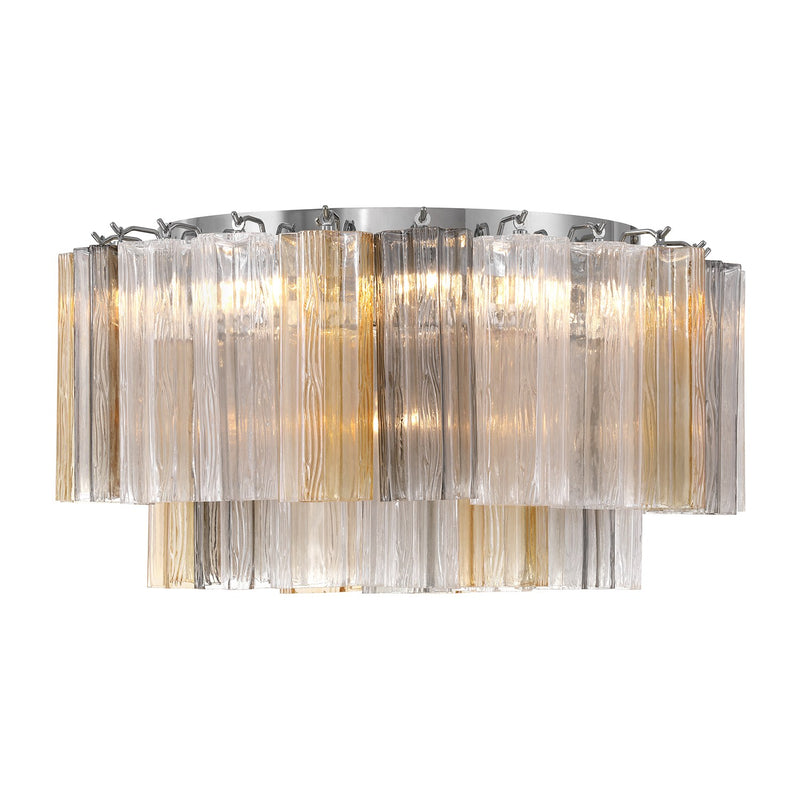 Addis 6 Light 22.25" Flush Mount in Polished Chrome