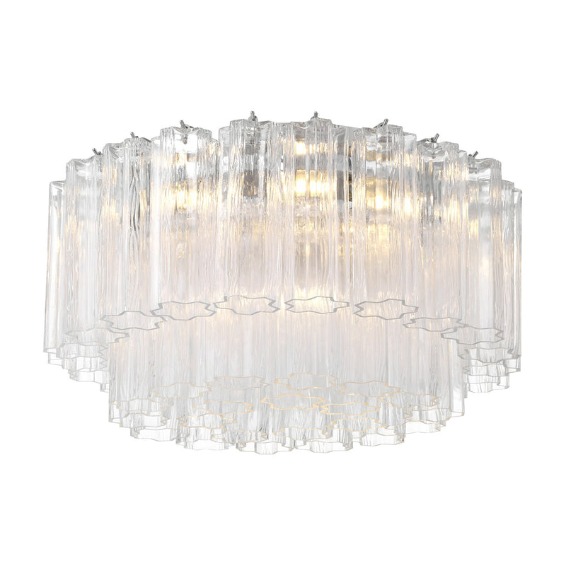 Addis 6 Light 22.25" Flush Mount in Polished Chrome