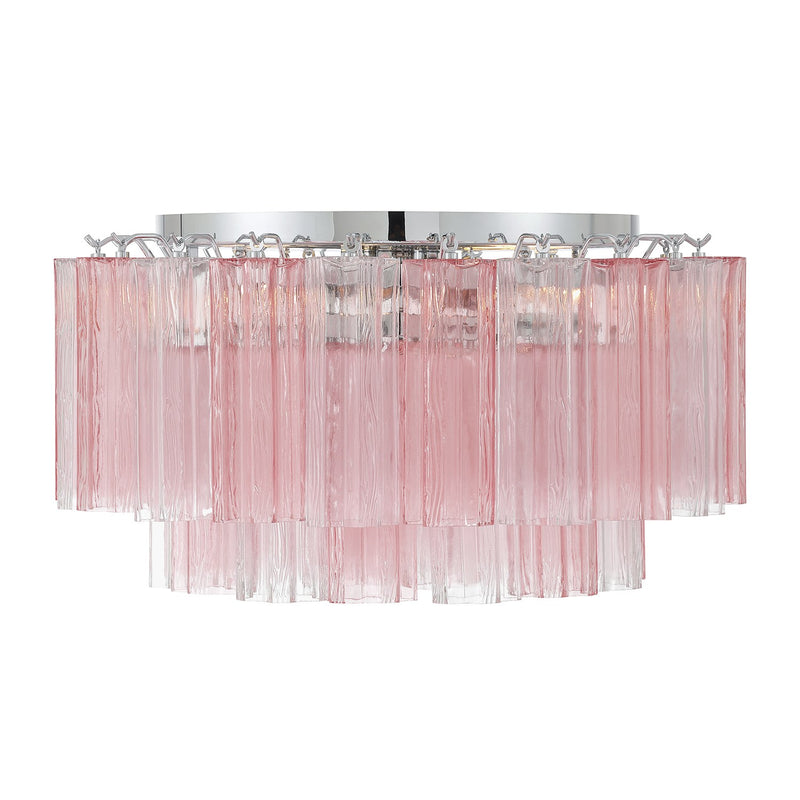 Addis 6 Light 22.25" Flush Mount in Polished Chrome