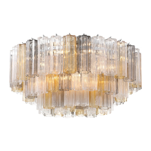 Addis 16 Light 32" Flush Mount in Polished Chrome