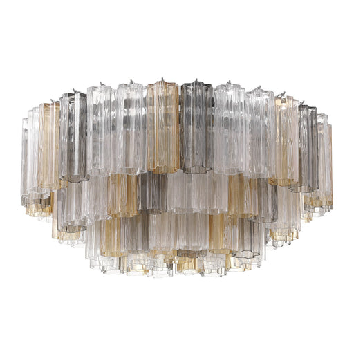Addis 16 Light 32" Flush Mount in Polished Chrome