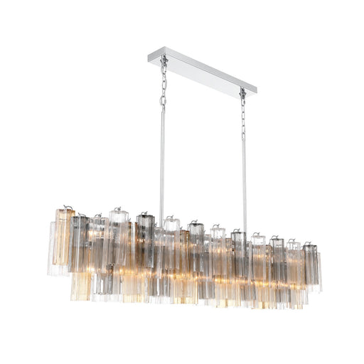 Addis 16 Light 65" Linear Pendant in Polished Chrome
