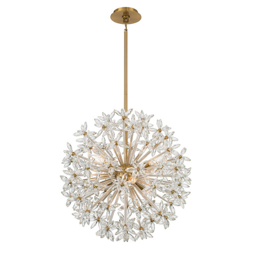 Adley 6 Light 23.75" Chandelier in Aged Brass