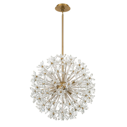 Adley 6 Light 23.75" Chandelier in Aged Brass