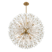 Adley 12 Light 34" Chandelier in Aged Brass