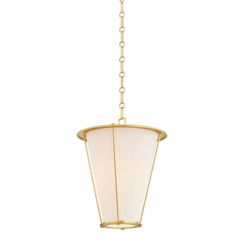 Ellsworth Lantern Pendant in Aged Brass