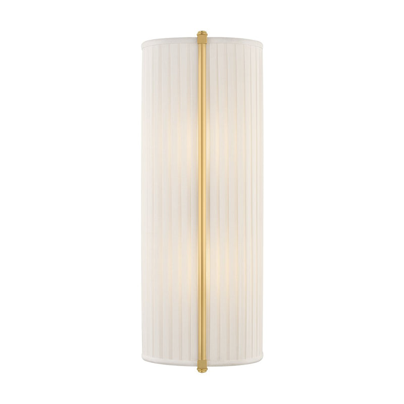 Cornell Tall 2-Light Wall Sconce in Aged Brass