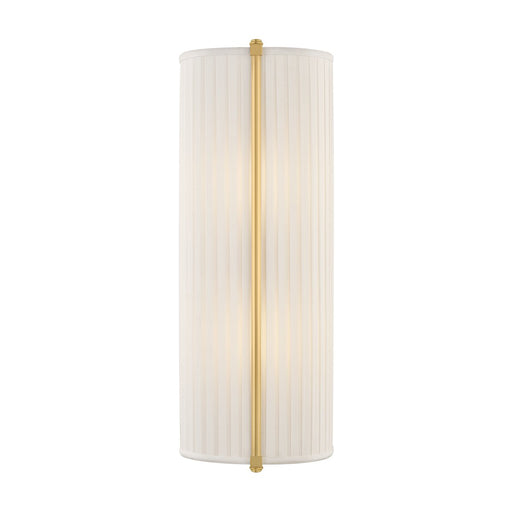 Cornell Tall 2-Light Wall Sconce in Aged Brass