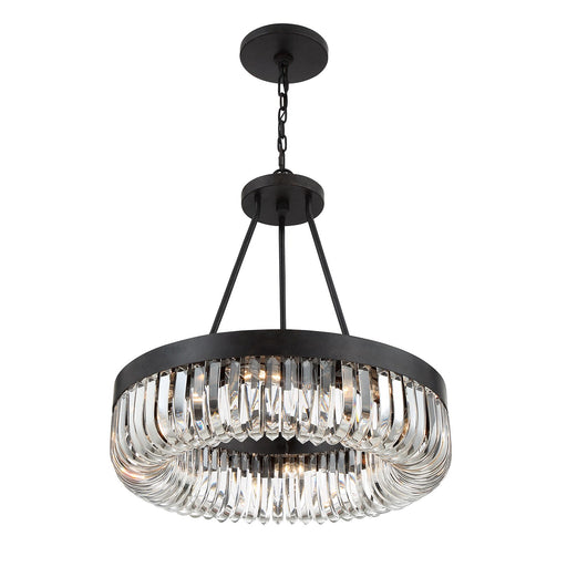 Alister 8 Light 23.25" Pendant in Charcoal Bronze