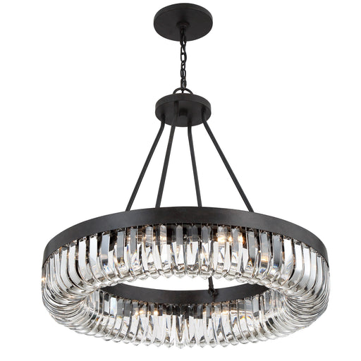 Alister 10 Light 28.25" Pendant in Charcoal Bronze