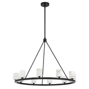 Aragon 10 Light LED Chandelier in Matte Black
