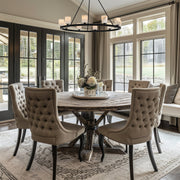 Aragon 10 Light LED Chandelier in Matte Black in a room setting