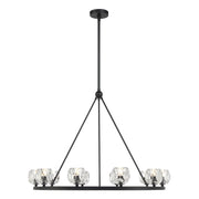 Aragon 10 Light LED Chandelier in Matte Black