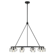 Aragon 10 Light LED Chandelier in Matte Black