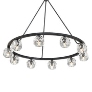 Aragon 10 Light LED Chandelier in Matte Black