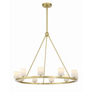 Aragon 10 Light LED Chandelier in Soft Brass