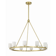 Aragon 10 Light LED Chandelier in Soft Brass