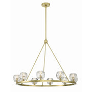 Aragon 10 Light LED Chandelier in Soft Brass
