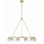 Aragon 10 Light LED Chandelier in Soft Brass